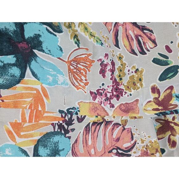 NICOLE MILLER Fabric Shower Curtain Garden party Floral 100% Cotton0 - Picture 3 of 5